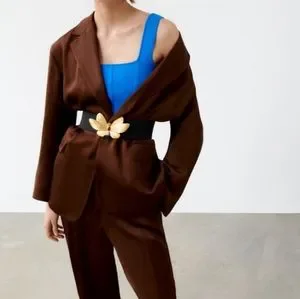 Zara | Accessories | Nwts Zara Butterfly Buckle Stretchy  display picture 2